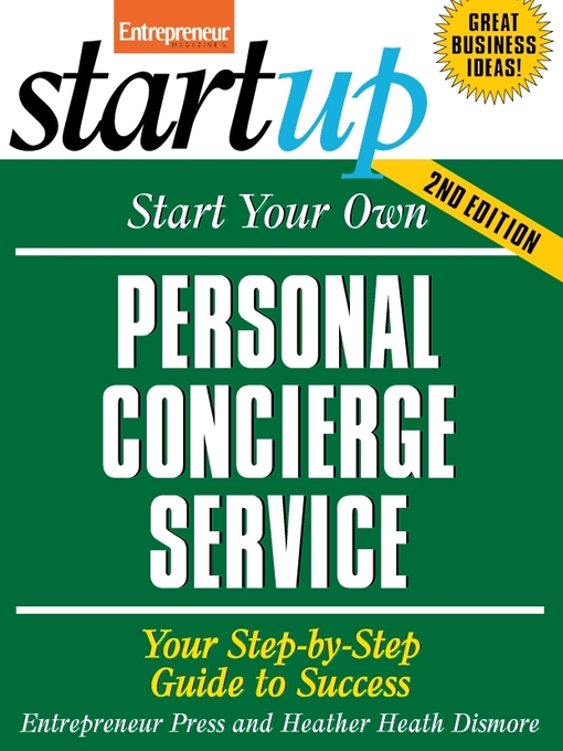 Title details for Start Your Own Personal Concierge Service by Entrepreneur Press - Available